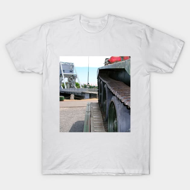 Pegasus Bridge, Normandy, France T-Shirt by JonDelorme